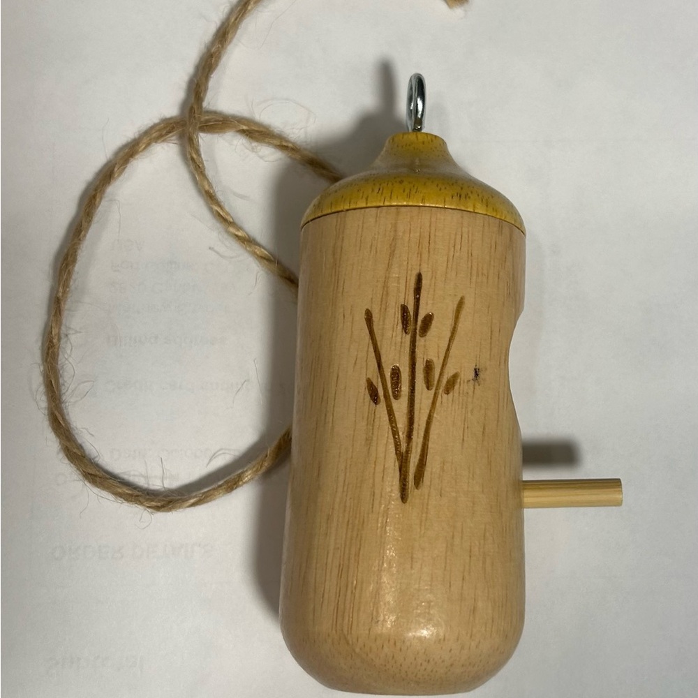 NWOT Wooden Hummingbird House with Rope